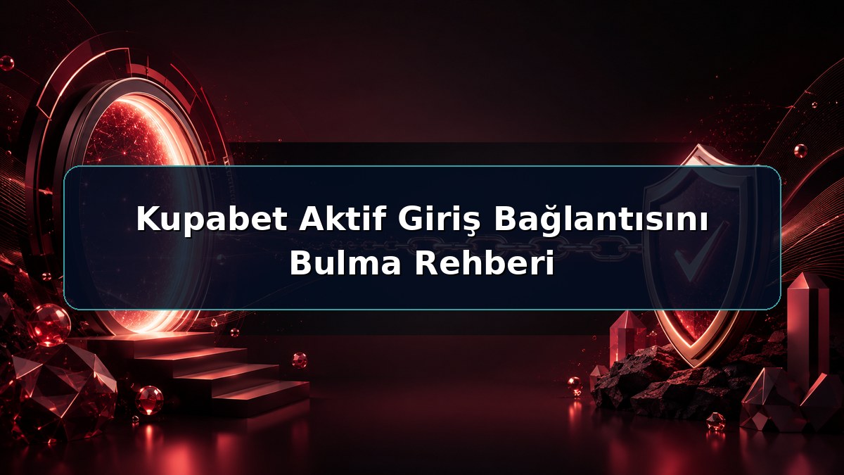 Kupabet Aktif Giriş Bağlantısını Bulma Rehberi hakkında açıklayıcı Kupabet görseli